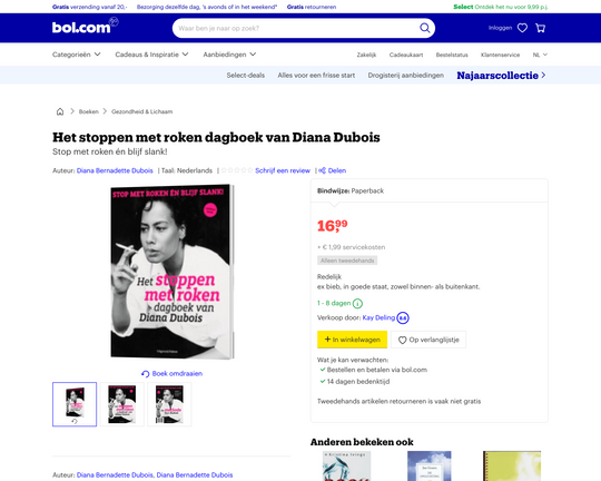 Het Stoppen Met Roken Dagboek Van Diana Dubois Logo