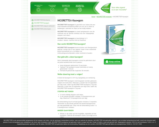Nicorette Kauwgom Logo