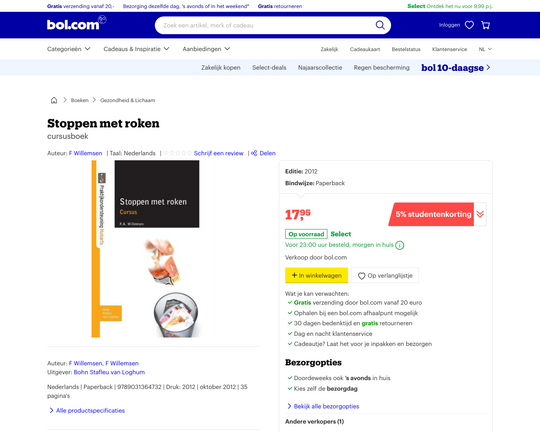 Stoppen Met Roken: Cursusboek Logo